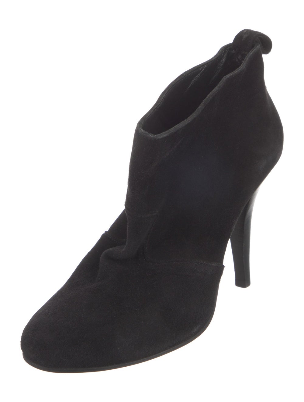 Robert Clergerie Suede Ankle Boots Black Round-To… - image 2