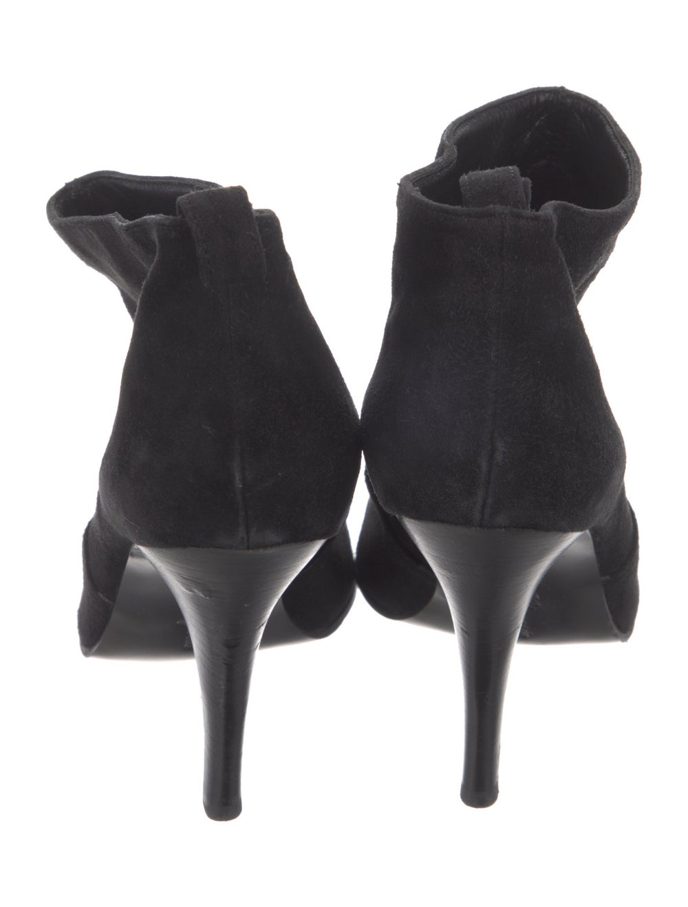 Robert Clergerie Suede Ankle Boots Black Round-To… - image 4