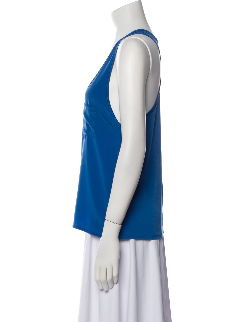 Alexis Tank Top Blue Scoop Neck - image 2