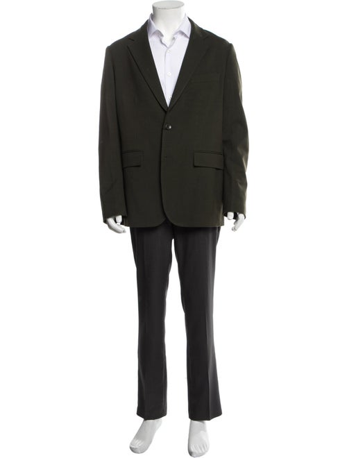 Percival Blazer Green Notched Lapels Satin Lining - image 1