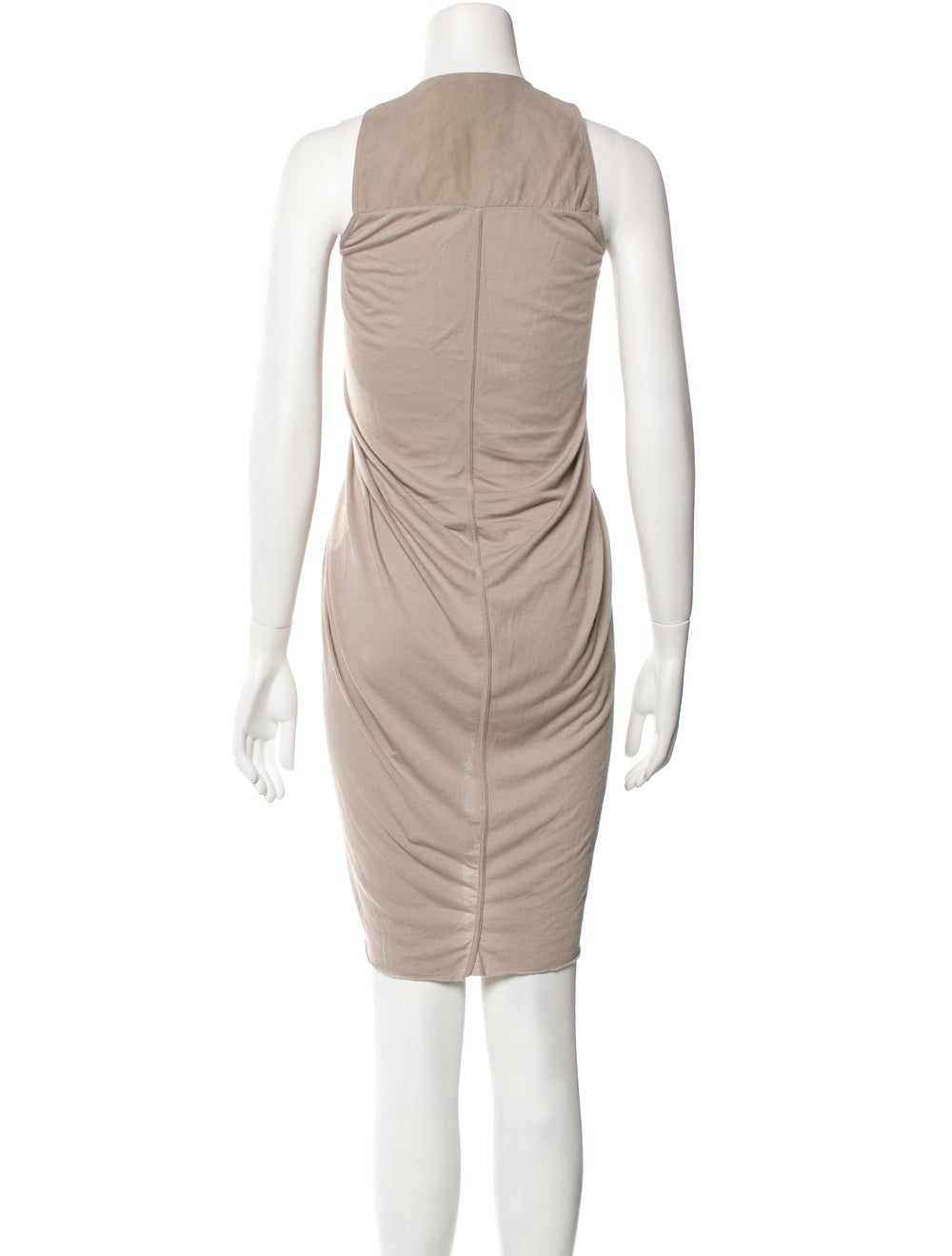 Rick Owens Lilies Shift Dress Neutrals Sleeveless… - image 3