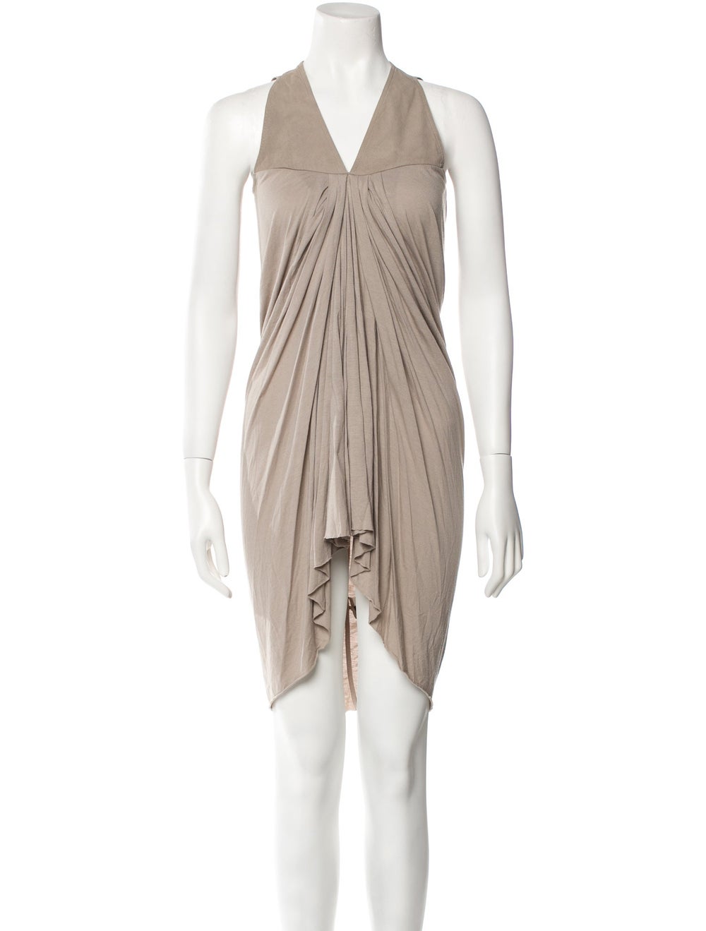 Rick Owens Lilies Shift Dress Neutrals Sleeveless… - image 1