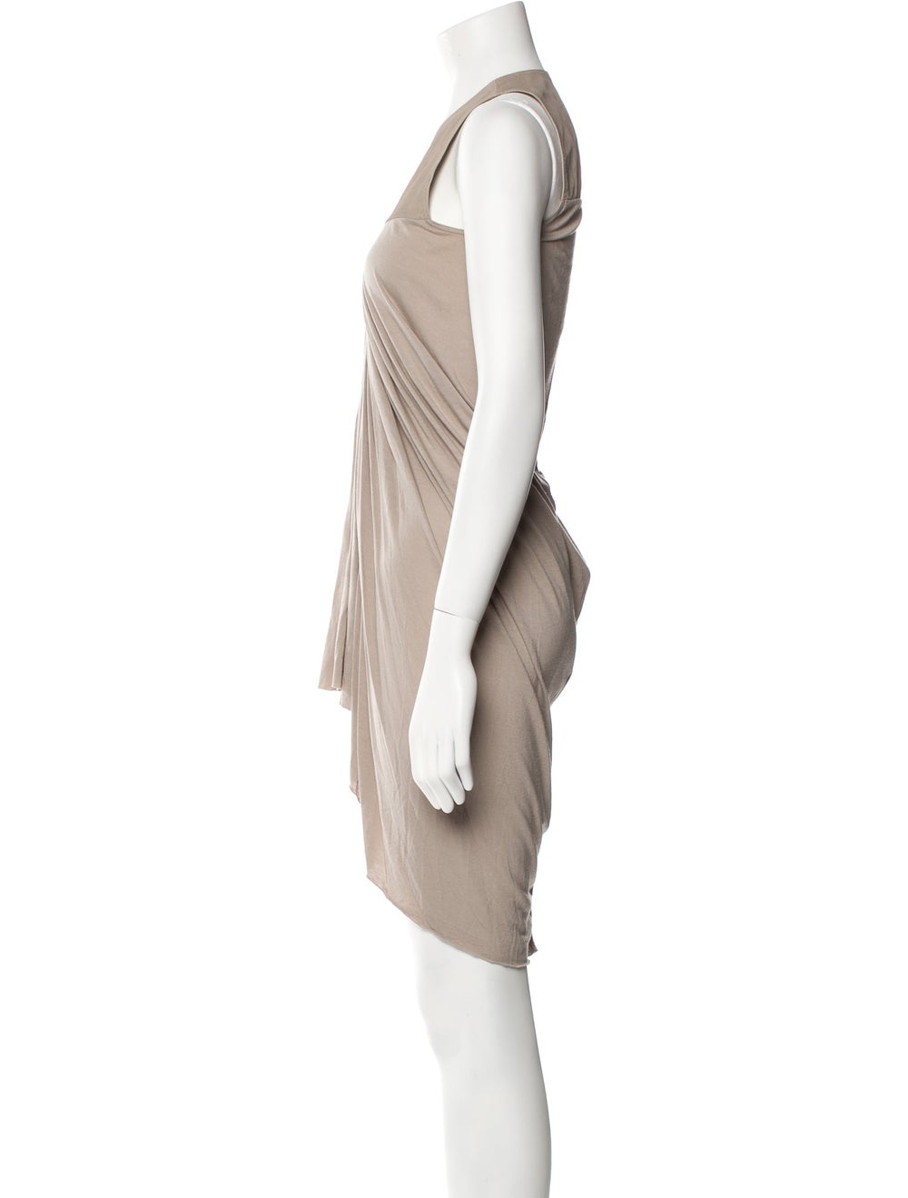 Rick Owens Lilies Shift Dress Neutrals Sleeveless… - image 2