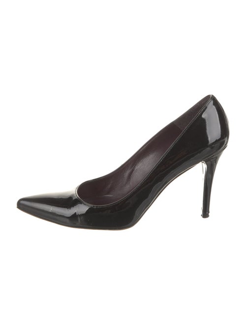 Stuart Weitzman Patent Leather Pumps Black Pointe… - image 1