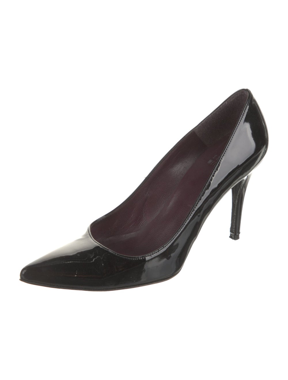 Stuart Weitzman Patent Leather Pumps Black Pointe… - image 2