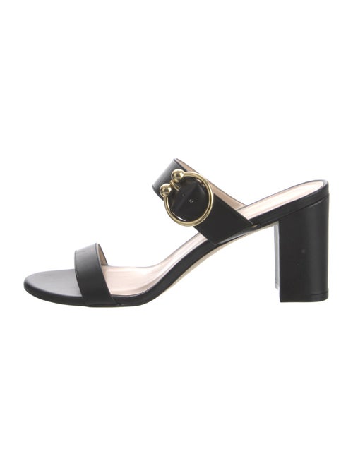 Stuart Weitzman Leather Sandals Black