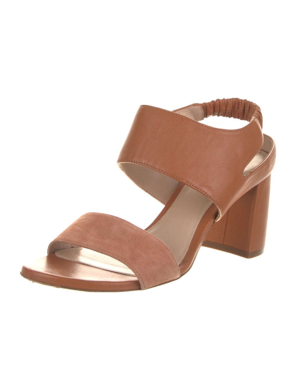 Stuart Weitzman Leather Slingback Sandals Brown S… - image 2