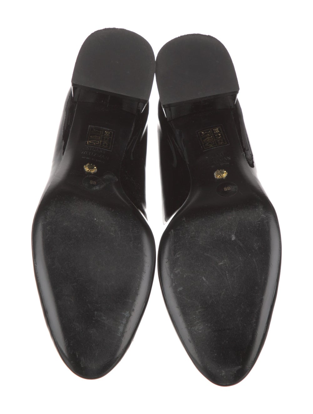 Stuart Weitzman Patent Leather Pumps Black Round-… - image 5