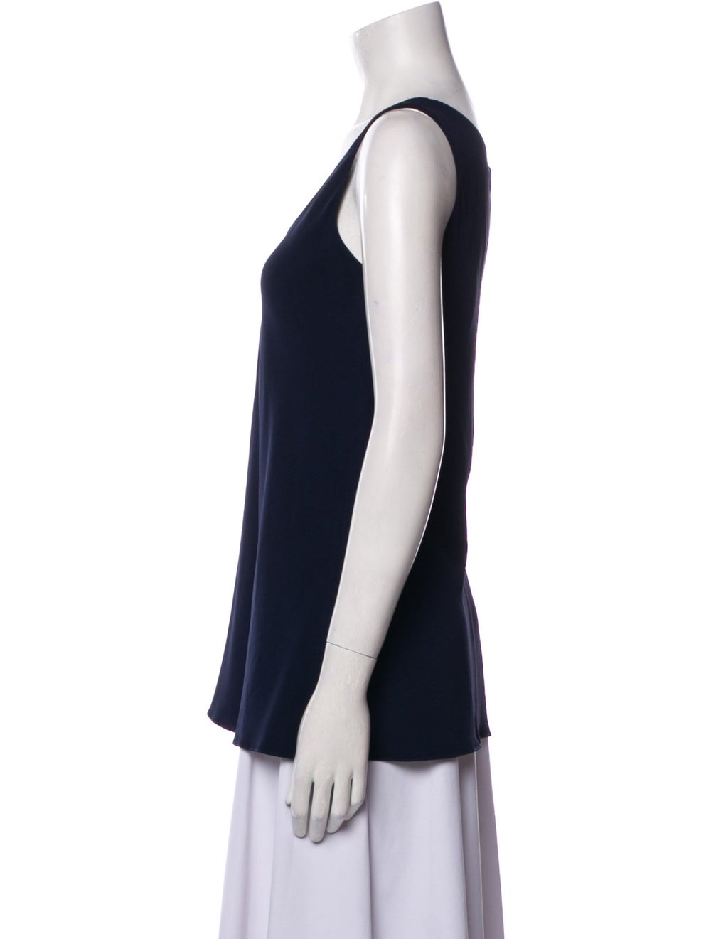 The Row Tank Top Blue Scoop Neck - image 2