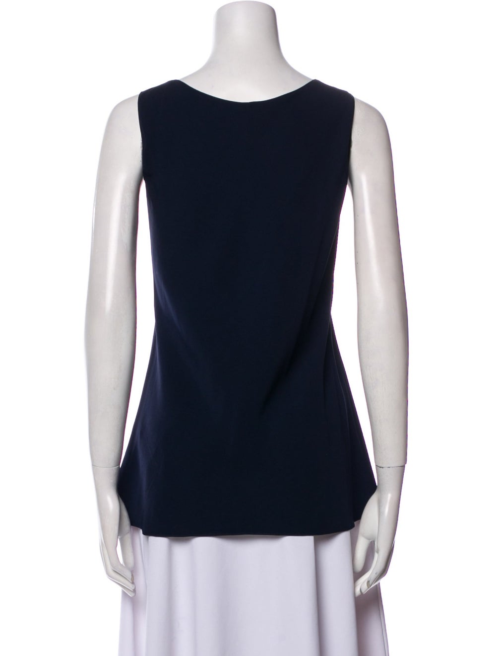 The Row Tank Top Blue Scoop Neck - image 3