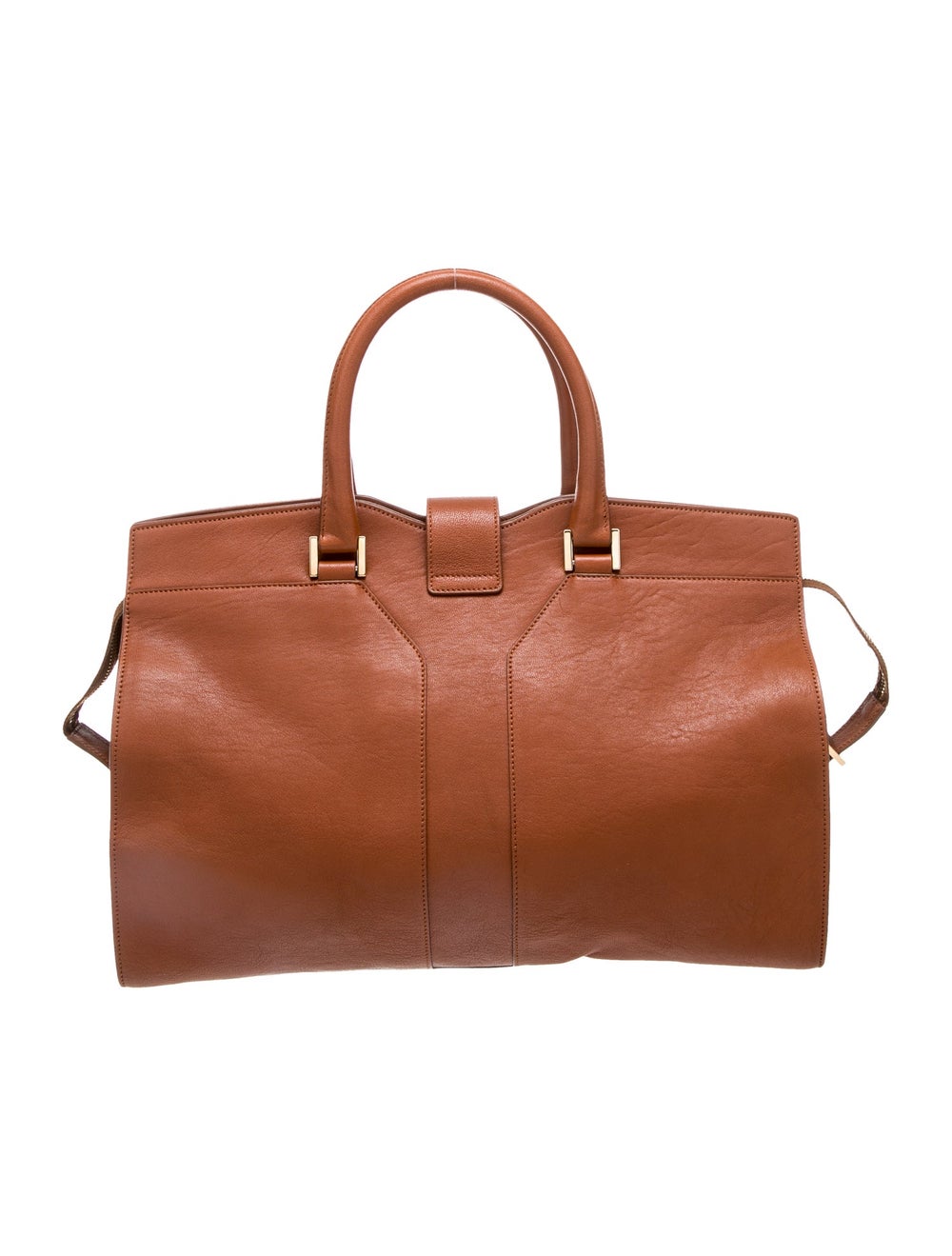 Yves Saint Laurent Top Handle Bag Brown Leather G… - image 4