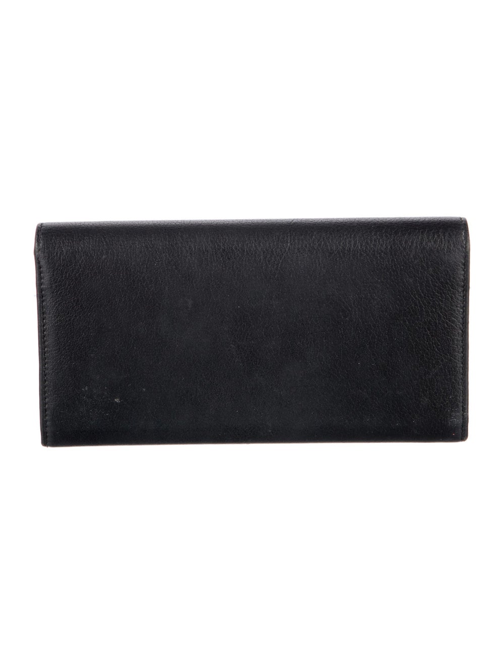 Yves Saint Laurent Continental Wallet Black Leath… - image 2