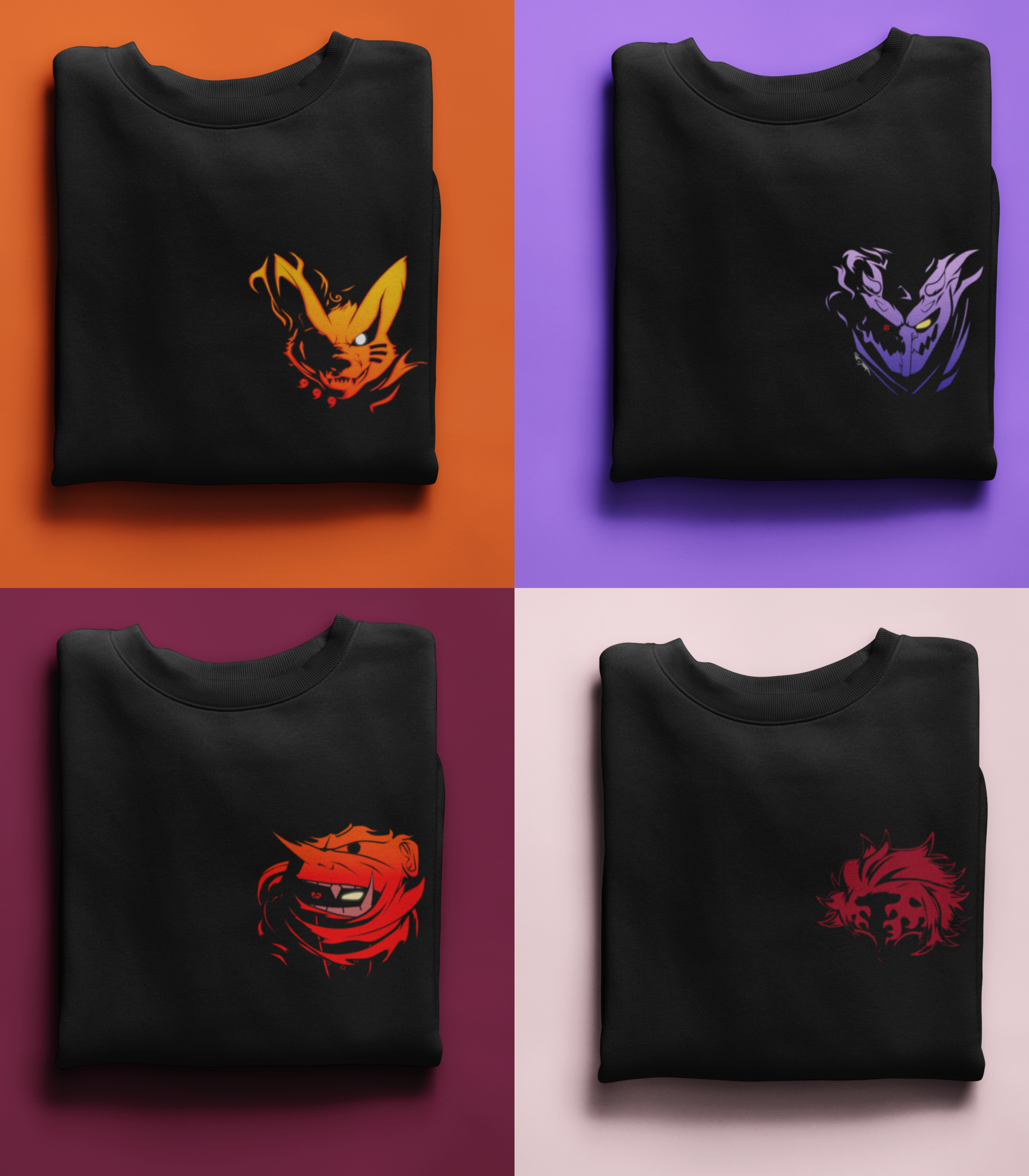 minimalist anime hoodies