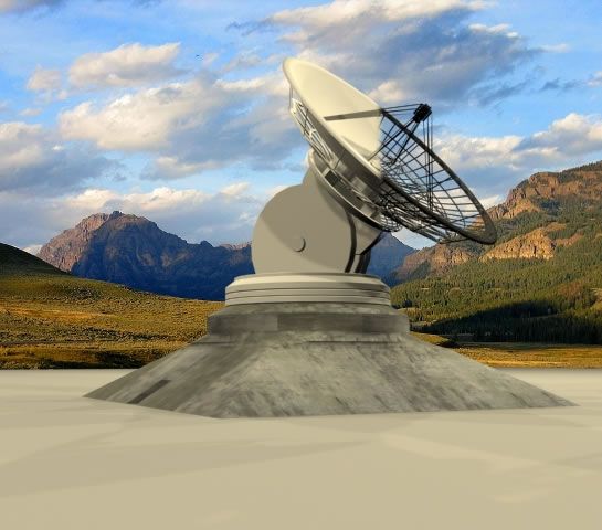 Radio Telescope Astronomy Observatory 3d model