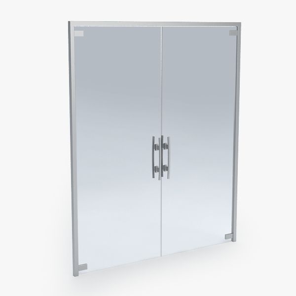 Door glass056 3d model