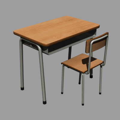 Schultisch 3d model