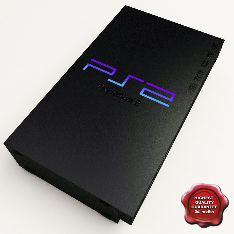 Sony PlayStation 2-Konsole 3d model