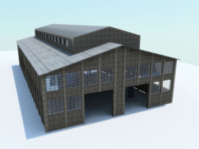 ALTES LAGERHAUS 3d model