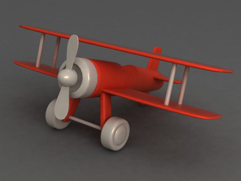 Toy plane 3d model