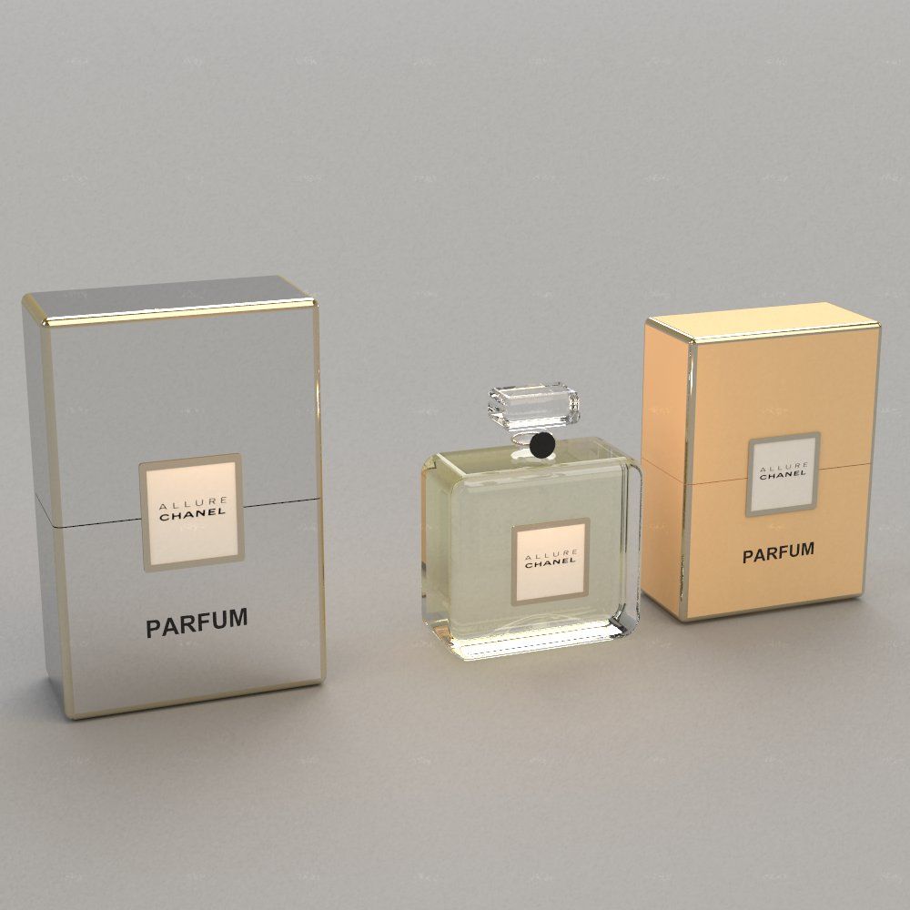 Parfum Allure Chanel 3d model