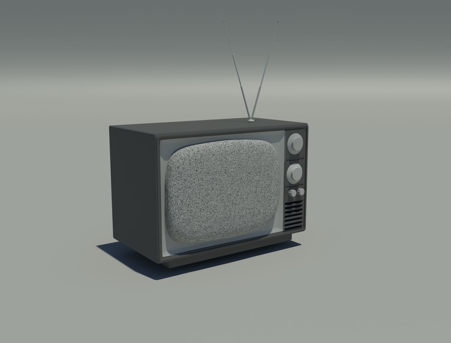 altes Fernsehen 3d model