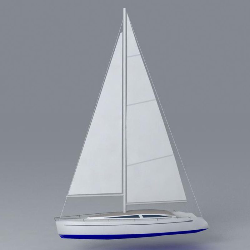 Segelboot 3d model