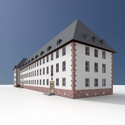 古老的德国建筑 3d model