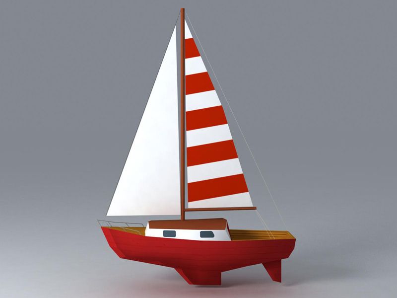 Segelboot 3d model