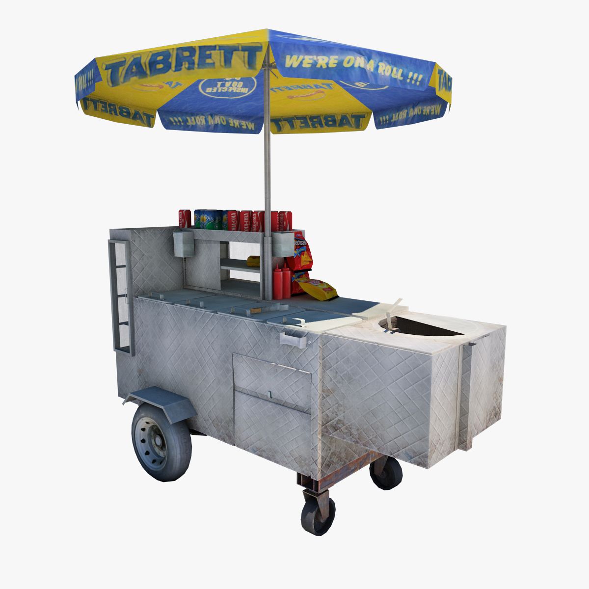 Hot Dog Verkäufer 3d model