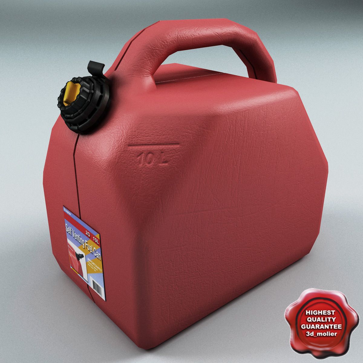 Gas kann 3d model