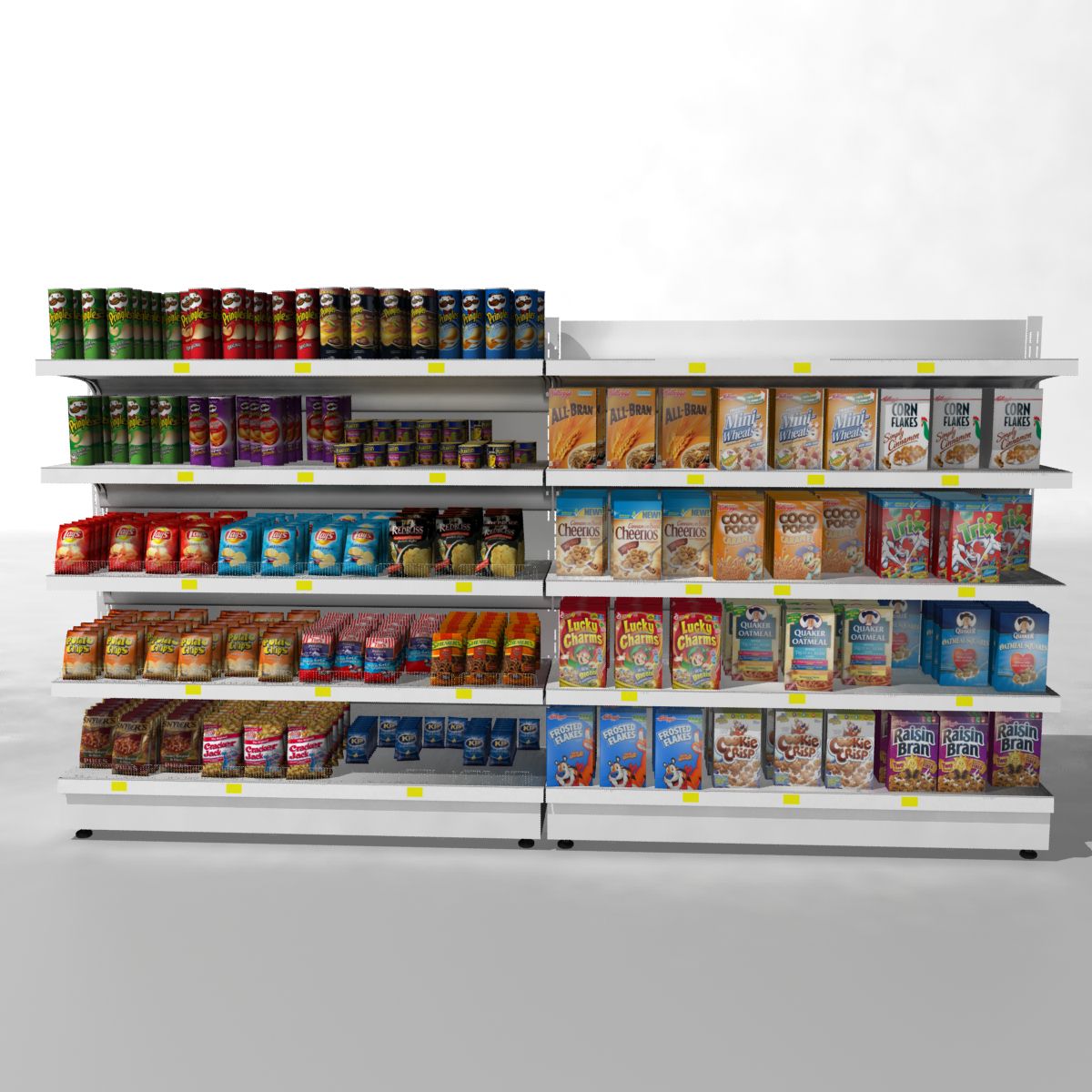 Supermarktregale 3d model