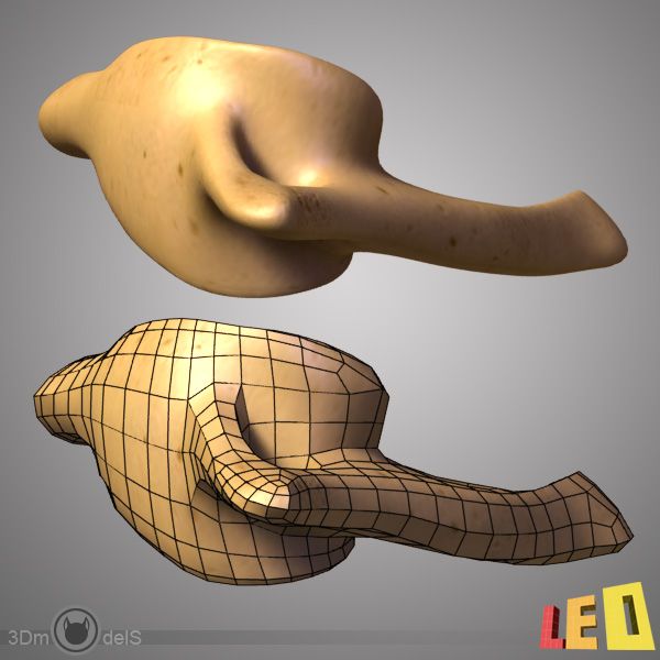 Atlas (vertebra) royalty-free 3d model - Preview no. 4