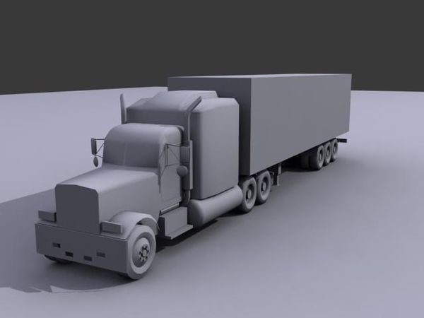 camion lowpoly 3d model