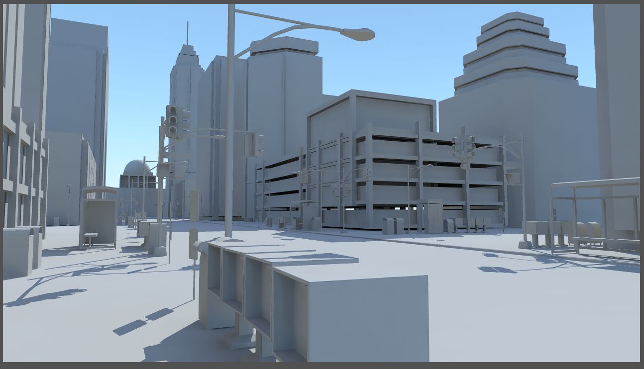 城市街 3d model