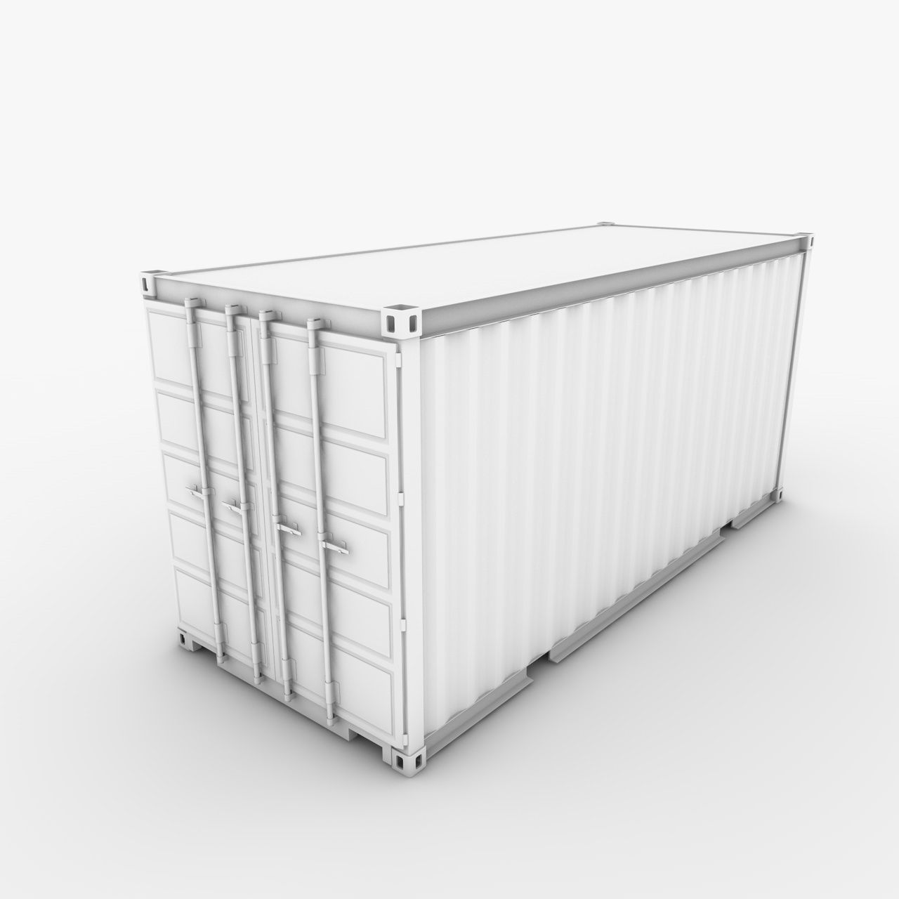 Shipping Container 20 Ft. 3d model