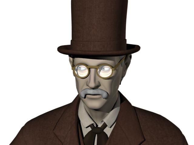 19th century Man 3d model