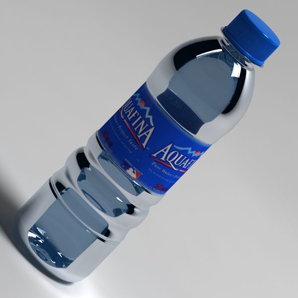 Flasche Wasser 3d model