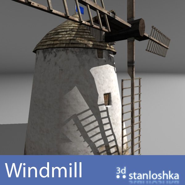 Moulin à vent 3d model