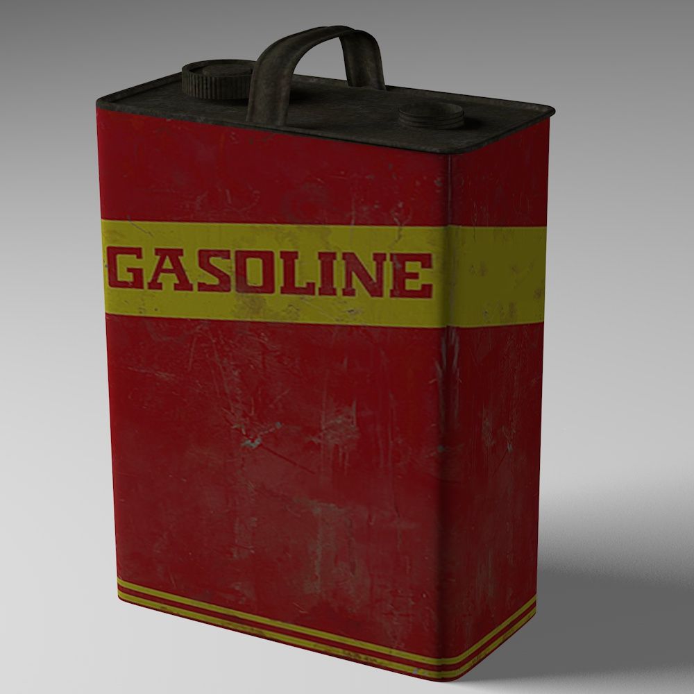 Gas kann 3d model