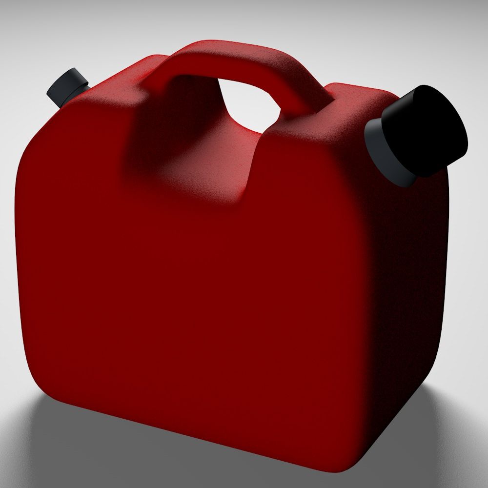 Gas kann 3d model