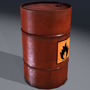 Barrel, explosiv, brennbar, Kraftstoff. Spiel fertig !! 3d model