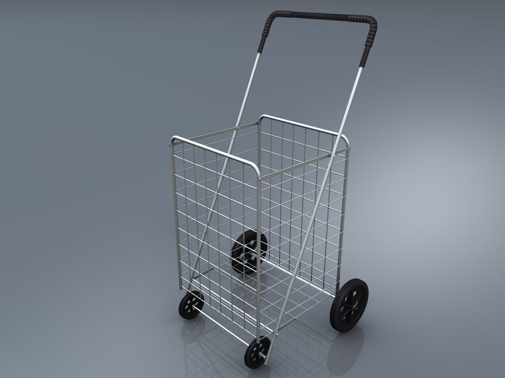 Griechischer Einkaufswagen 3d model