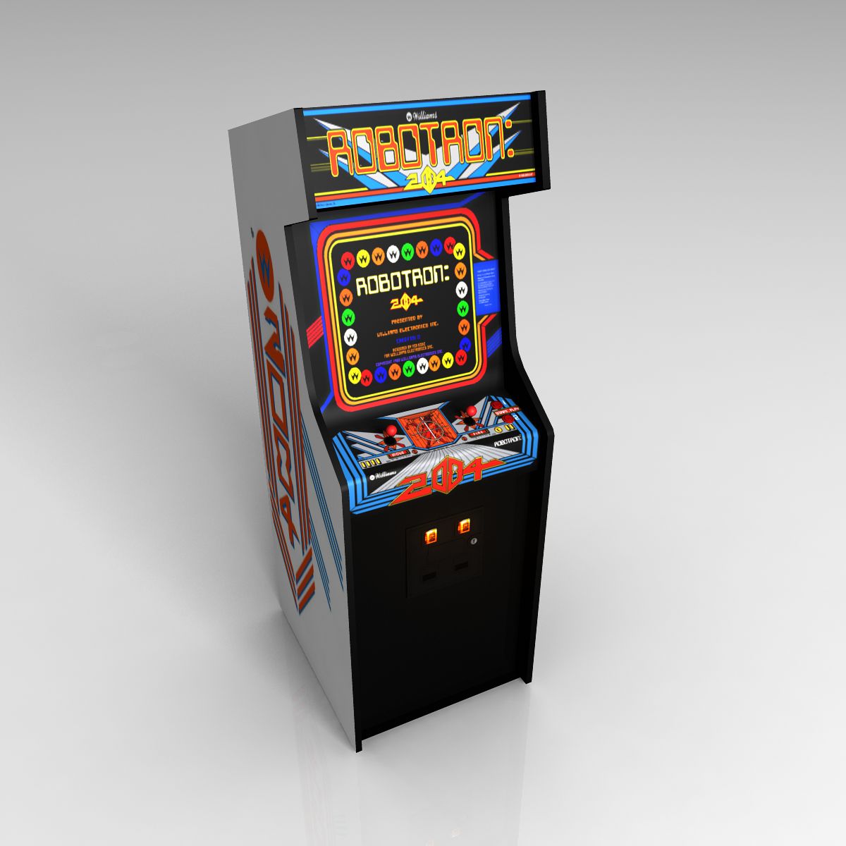 Robotron Arcade-Spiel 3d model