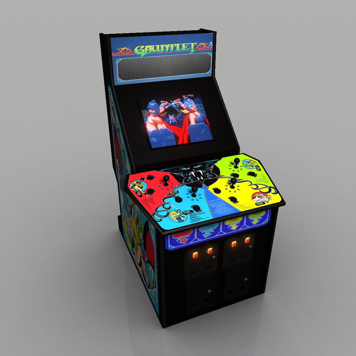 Gauntlet Arcade-Spiel 3d model