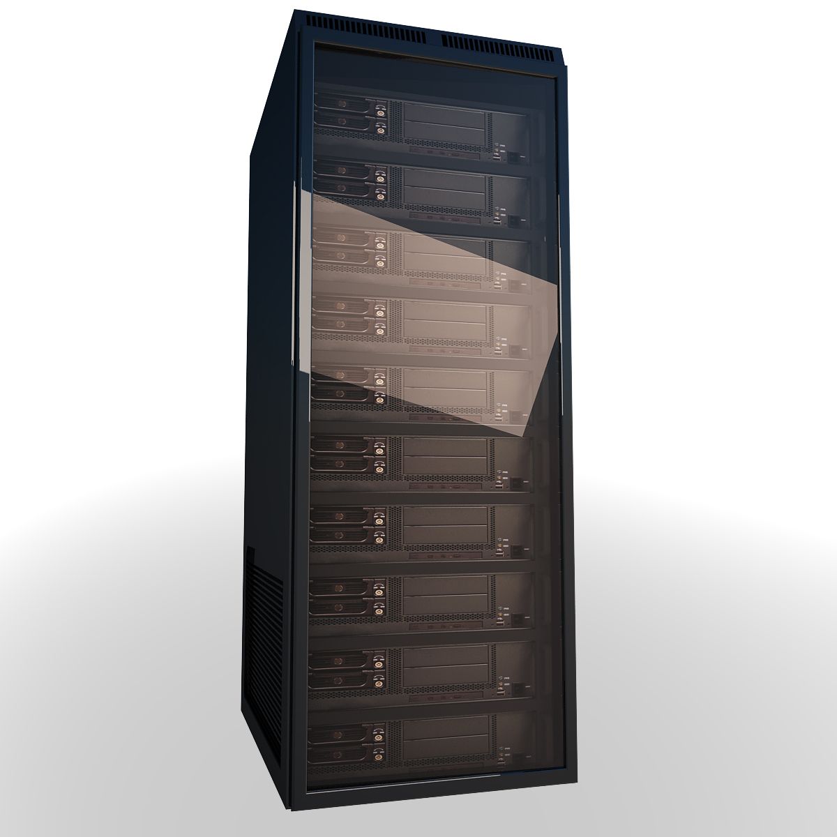 Server rack v3 3d model