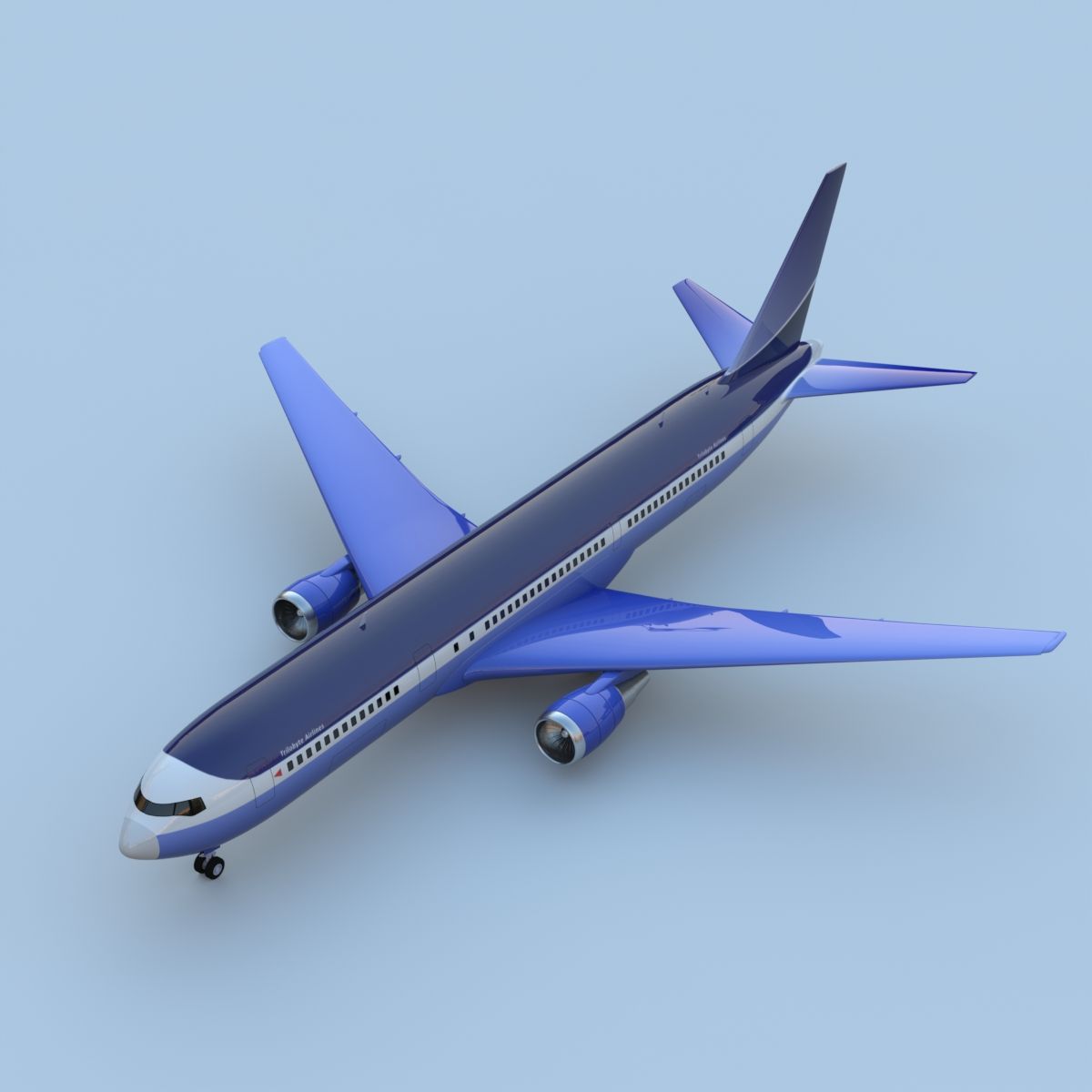 Boeing 767-400 3d model