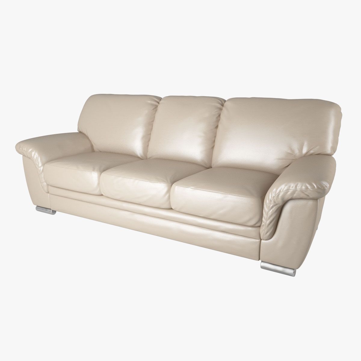 Ledersofa mit 3 Sitzen 3d model