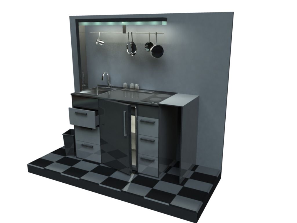 Cucina mobile 3d model