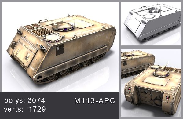 M113-APC 3d model