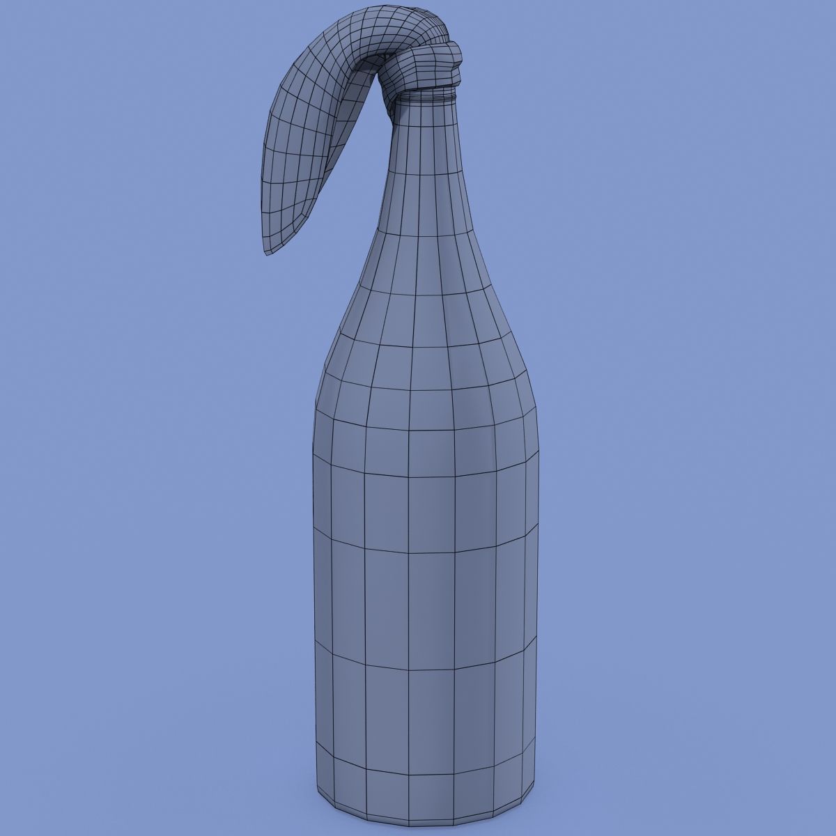 Molotowcocktail royalty-free 3d model - Preview no. 5